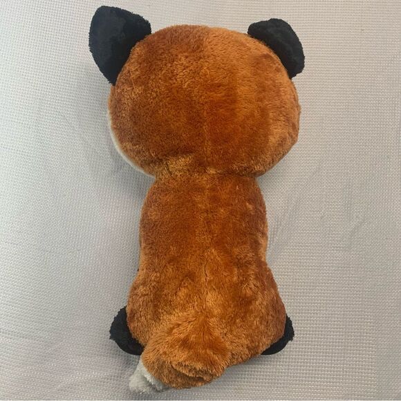 Fox Slick Beanie Boo Orange Fox Glitter Eyes Jumbo - Picture 4 of 10